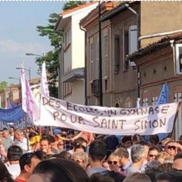 Manifestation à Toulouse Saint Simon
