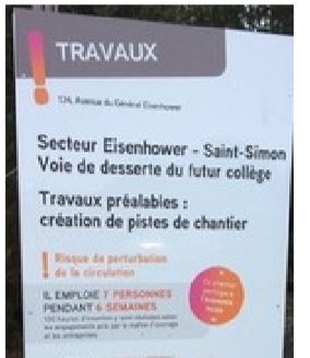 Début de la voirie du nouveau collège