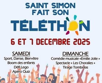 Téléthon de Saint-Simon du 6 au 7 décembre 2025
